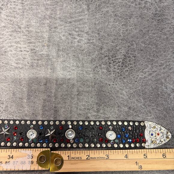 Black Star and Rhinestone Studded Belt main image 2